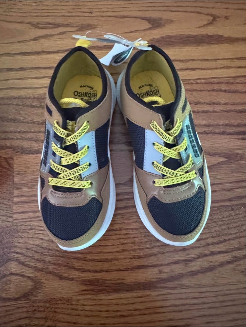 OshKosh B'gosh Brown, Black & Yellow Kids Sneakers